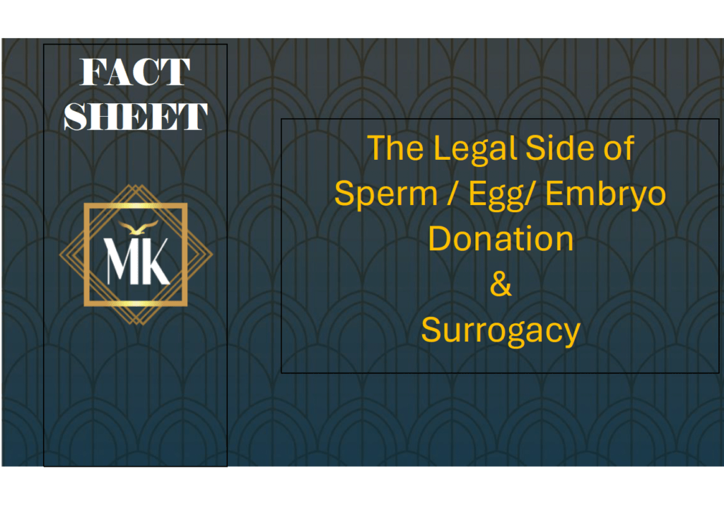 Fact Sheet Sperm Donation and Surrogacy